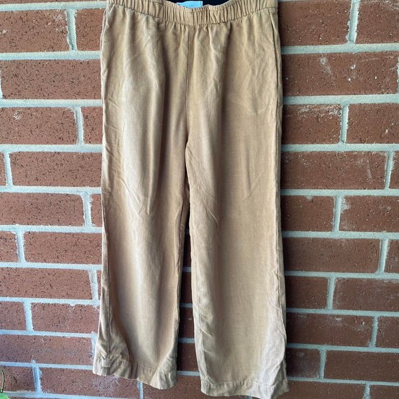 Oak + Fort cropped elastic waist pants - Picture 1 of 3